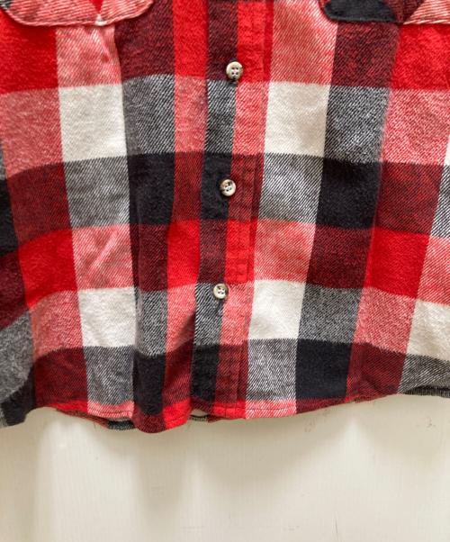 FIVE BROTHER（ファイブブラザー）FIVE BROTHER (ファイブブラザー) チェックシャツ レッド サイズ:Ｌの古着・服飾アイテム