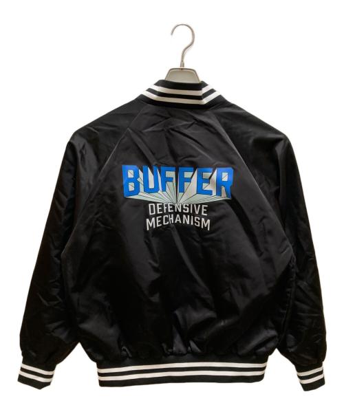 BUFFER（バッファー）Buffer (バッファー) ロゴプリントサテンスタジャン ブラック サイズ:３の古着・服飾アイテム
