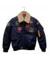 TOP GUN（トップガン）の古着「ワッペン付フライトジャケット」｜ネイビー