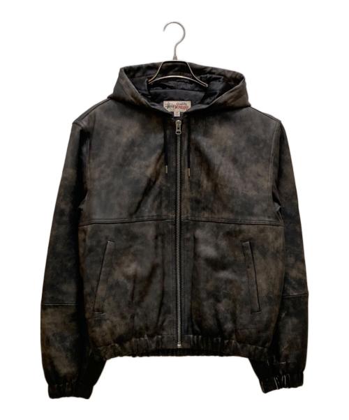 stussy（ステューシー）stussy (ステューシー) ワークジャケット ストーン ウォッシュ ラムレザー 