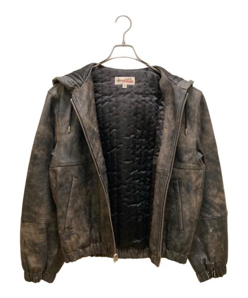 stussy（ステューシー）stussy (ステューシー) ワークジャケット ストーン ウォッシュ ラムレザー 