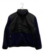 POLO RALPH LAURENポロ・ラルフローレン）の古着「ポーラテック 切替フリースジャケット」｜ネイビー×ブラック