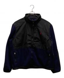 POLO RALPH LAUREN（ポロ・ラルフローレン）の古着「ポーラテック 切替フリースジャケット」｜ネイビー×ブラック