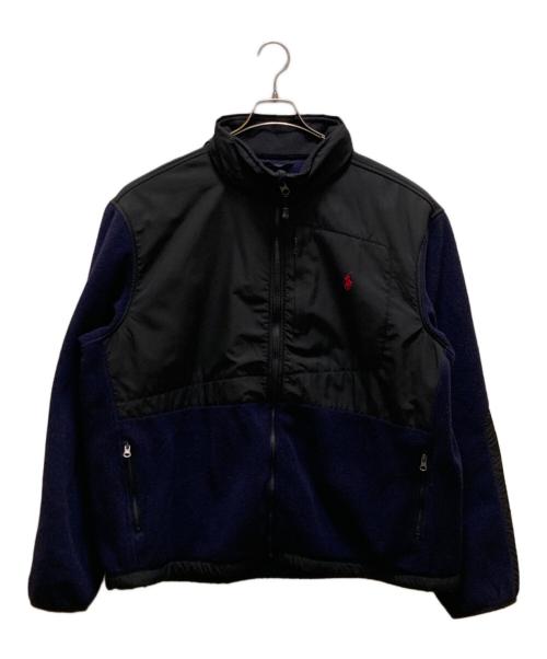 POLO RALPH LAUREN（ポロ・ラルフローレン）POLO RALPH LAUREN (ポロ・ラルフローレン) ポーラテック 切替フリースジャケット ネイビー×ブラック サイズ:XXLの古着・服飾アイテム
