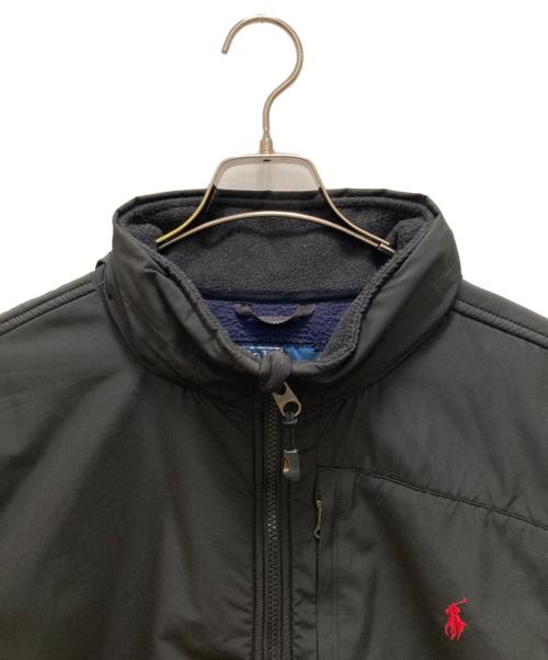 POLO RALPH LAUREN（ポロ・ラルフローレン）POLO RALPH LAUREN (ポロ・ラルフローレン) ポーラテック 切替フリースジャケット ネイビー×ブラック サイズ:XXLの古着・服飾アイテム