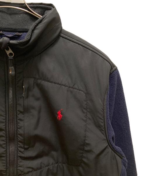 POLO RALPH LAUREN（ポロ・ラルフローレン）POLO RALPH LAUREN (ポロ・ラルフローレン) ポーラテック 切替フリースジャケット ネイビー×ブラック サイズ:XXLの古着・服飾アイテム