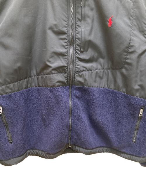 POLO RALPH LAUREN（ポロ・ラルフローレン）POLO RALPH LAUREN (ポロ・ラルフローレン) ポーラテック 切替フリースジャケット ネイビー×ブラック サイズ:XXLの古着・服飾アイテム
