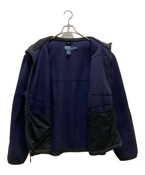 POLO RALPH LAUREN（ポロ・ラルフローレン）POLO RALPH LAUREN (ポロ・ラルフローレン) ポーラテック 切替フリースジャケット ネイビー×ブラック サイズ:XXLの古着・服飾アイテム