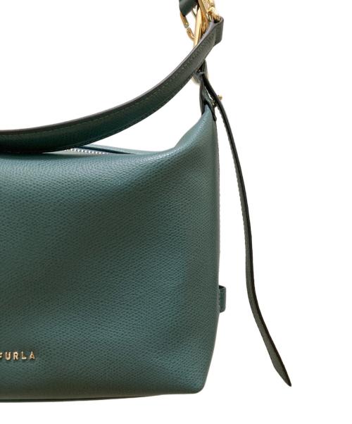 FURLA（フルラ）FURLA (フルラ) トニー ミニ ホーボー ショルダーバッグ グリーンの古着・服飾アイテム
