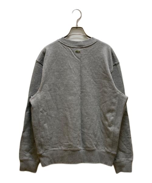 LACOSTE（ラコステ）LACOSTE (ラコステ) 3Dロゴ オーガニックコットンフリーススウェットシャツ グレー サイズ:Ｌの古着・服飾アイテム
