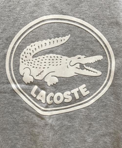 LACOSTE（ラコステ）LACOSTE (ラコステ) 3Dロゴ オーガニックコットンフリーススウェットシャツ グレー サイズ:Ｌの古着・服飾アイテム