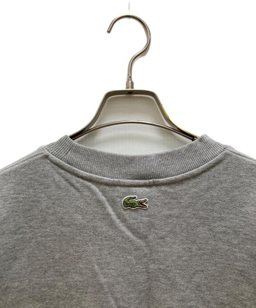 LACOSTE（ラコステ）LACOSTE (ラコステ) 3Dロゴ オーガニックコットンフリーススウェットシャツ グレー サイズ:Ｌの古着・服飾アイテム