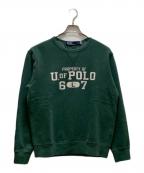 POLO RALPH LAURENポロ・ラルフローレン）の古着「ロゴプリントスウェット」｜グリーン