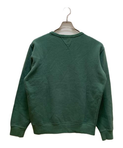 POLO RALPH LAUREN（ポロ・ラルフローレン）POLO RALPH LAUREN (ポロ・ラルフローレン) ロゴプリントスウェット グリーン サイズ:mの古着・服飾アイテム