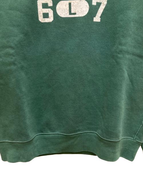 POLO RALPH LAUREN（ポロ・ラルフローレン）POLO RALPH LAUREN (ポロ・ラルフローレン) ロゴプリントスウェット グリーン サイズ:mの古着・服飾アイテム