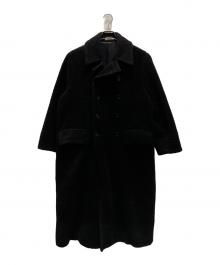 Couture d'adam（クチュールドアダム）の古着「ダブルブレストボアコート」｜ブラック