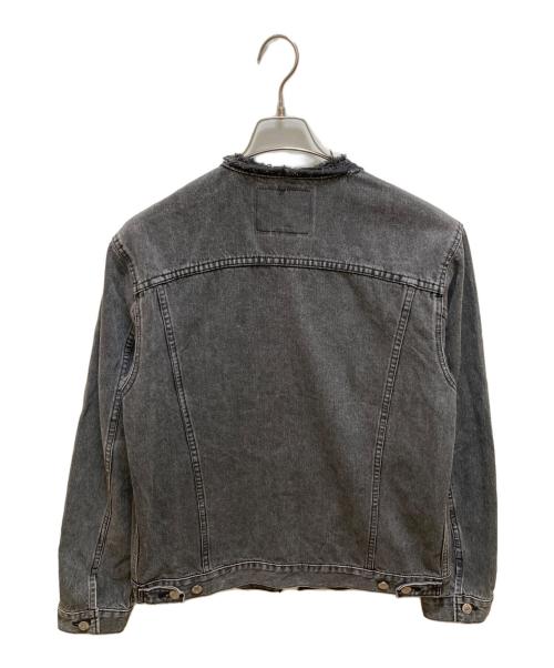 orSlow（オアスロウ）orSlow (オアスロウ) 3rd ノーカラーデニムジャケット ブラック サイズ:XLの古着・服飾アイテム