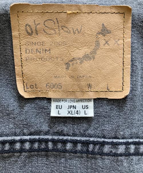 orSlow（オアスロウ）orSlow (オアスロウ) 3rd ノーカラーデニムジャケット ブラック サイズ:XLの古着・服飾アイテム