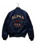 ALPHA (アルファ) フライトジャケット ネイビー サイズ:XL：11000円