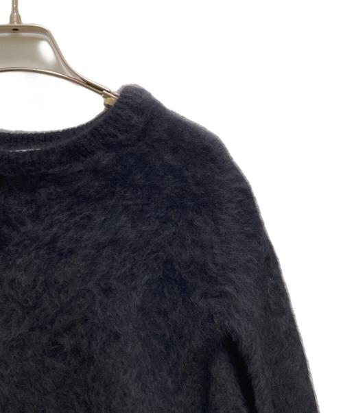 BEARDSLEY（ビアズリー）BEARDSLEY (ビアズリー) フォックスニットポンチョ ブラック サイズ:FREEの古着・服飾アイテム