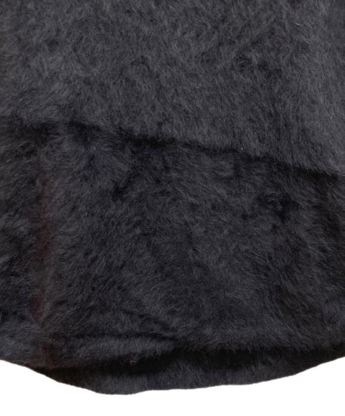 BEARDSLEY（ビアズリー）BEARDSLEY (ビアズリー) フォックスニットポンチョ ブラック サイズ:FREEの古着・服飾アイテム
