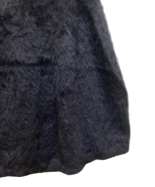 BEARDSLEY（ビアズリー）BEARDSLEY (ビアズリー) フォックスニットポンチョ ブラック サイズ:FREEの古着・服飾アイテム