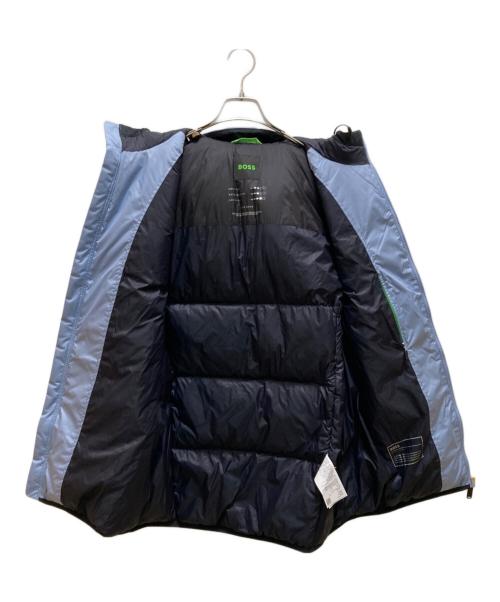BOSS（ボス）BOSS (ボス) V-Hamar1 パデッドフードダウンベスト ブルー サイズ:XLの古着・服飾アイテム