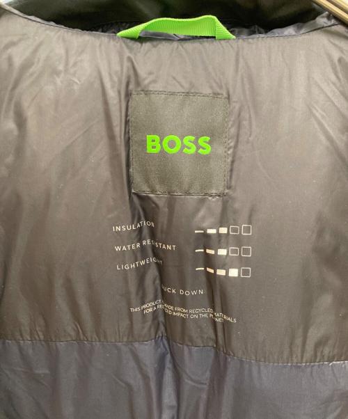 BOSS（ボス）BOSS (ボス) V-Hamar1 パデッドフードダウンベスト ブルー サイズ:XLの古着・服飾アイテム