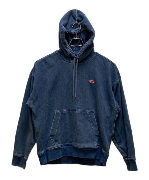DIESEL（ディーゼル）DIESEL (ディーゼル) D-UM-RIB-NE プルオーバー インディゴ サイズ:Lの古着・服飾アイテム