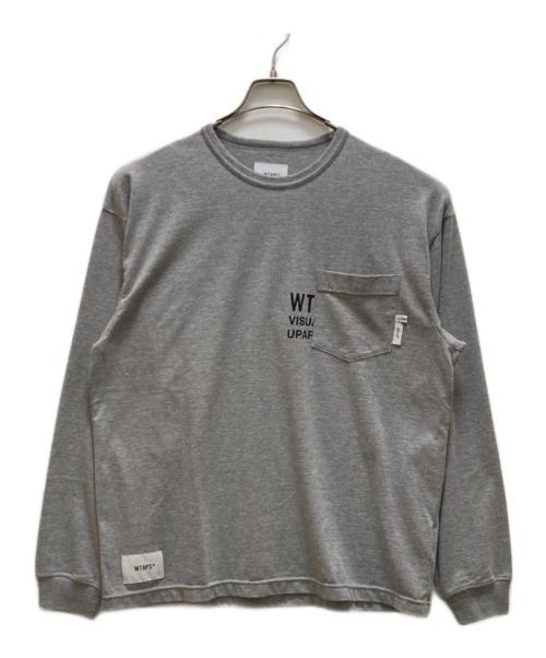 WTAPS（ダブルタップス）WTAPS (ダブルタップス) ロゴプリントカットソー グレー サイズ:M(X 02)の古着・服飾アイテム
