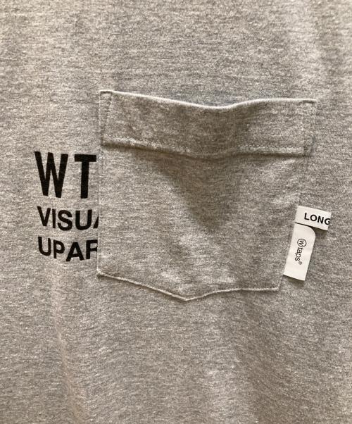 WTAPS（ダブルタップス）WTAPS (ダブルタップス) ロゴプリントカットソー グレー サイズ:M(X 02)の古着・服飾アイテム