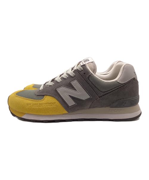 NEW BALANCE（ニューバランス）NEW BALANCE (ニューバランス) the Apartment (ジ アパートメント) ML574AP2 グレー×イエロー サイズ:27.5の古着・服飾アイテム