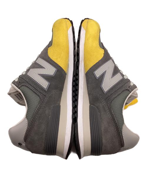 NEW BALANCE（ニューバランス）NEW BALANCE (ニューバランス) the Apartment (ジ アパートメント) ML574AP2 グレー×イエロー サイズ:27.5の古着・服飾アイテム