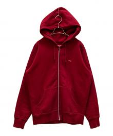 SUPREME（シュプリーム）の古着「スモール ボックス ロゴ ジップアップ フーデッドスウェットシャツ パーカー」｜レッド