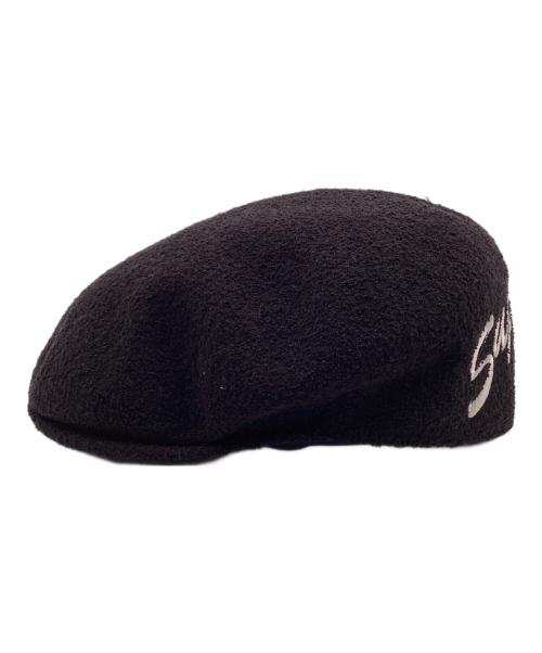 SUPREME（シュプリーム）Supreme (シュプリーム) KANGOL (カンゴール) コラボロゴ刺繍ハンチング ブラックの古着・服飾アイテム