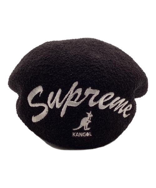 SUPREME（シュプリーム）Supreme (シュプリーム) KANGOL (カンゴール) コラボロゴ刺繍ハンチング ブラックの古着・服飾アイテム