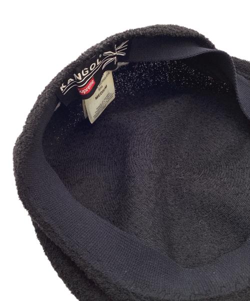 SUPREME（シュプリーム）Supreme (シュプリーム) KANGOL (カンゴール) コラボロゴ刺繍ハンチング ブラックの古着・服飾アイテム