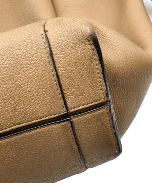LOEWE（ロエベ）LOEWE (ロエベ) フラメンコ ノット レザートートバッグ ベージュの古着・服飾アイテム
