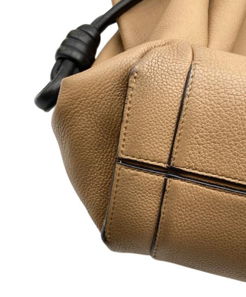 LOEWE（ロエベ）LOEWE (ロエベ) フラメンコ ノット レザートートバッグ ベージュの古着・服飾アイテム