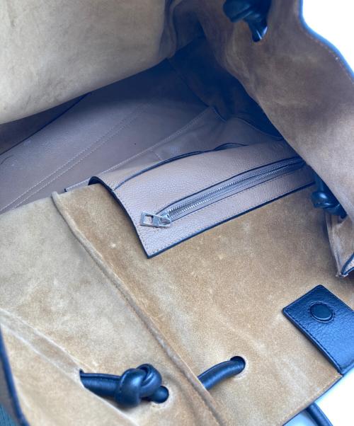 LOEWE（ロエベ）LOEWE (ロエベ) フラメンコ ノット レザートートバッグ ベージュの古着・服飾アイテム