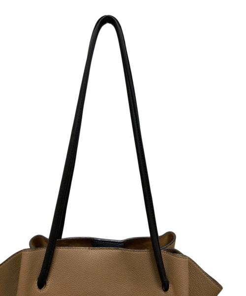 LOEWE（ロエベ）LOEWE (ロエベ) フラメンコ ノット レザートートバッグ ベージュの古着・服飾アイテム