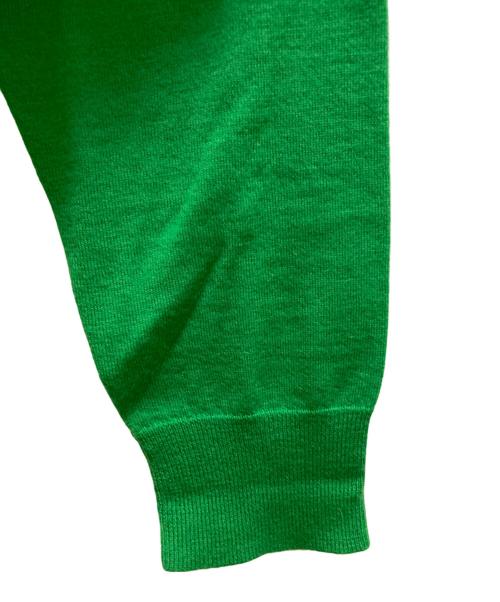 cash&barba（キャッシュ アンド バルバ）cash&barba (キャッシュ アンド バルバ) ウーステッドカシミヤ150クルーネック グリーン サイズ:1の古着・服飾アイテム