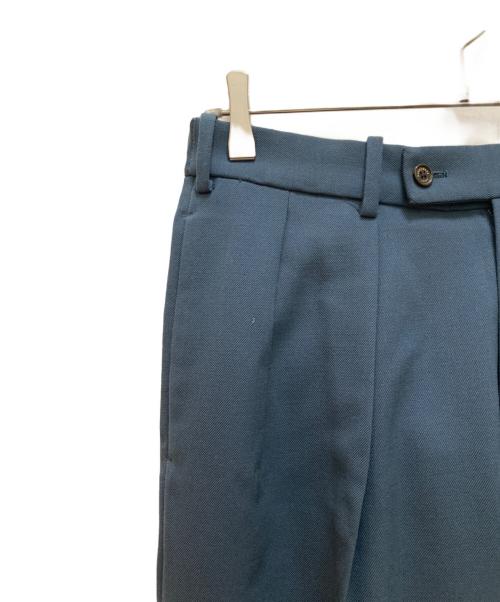 MARKAWARE（マーカウェア）MARKAWARE (マーカウェア) オーガニックウールサバイバルクロス/ダブルブルブリーテッドトラウザーズ ネイビー サイズ:１の古着・服飾アイテム