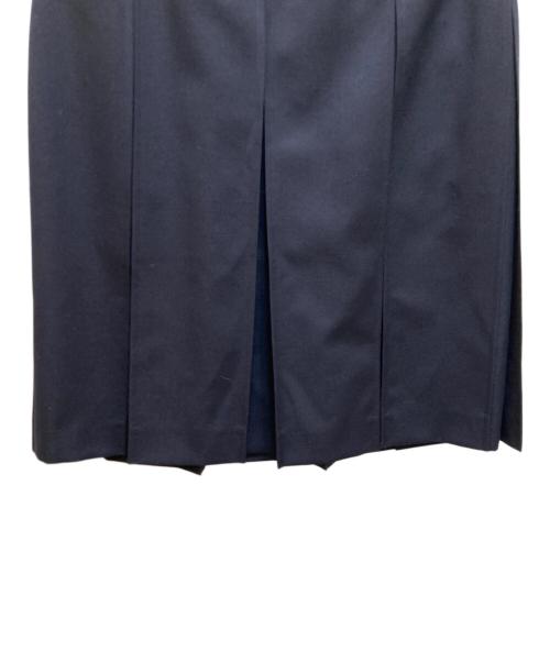 COMME des GARCONS tricot（コムデギャルソントリコ）COMME des GARCONS tricot (コムデギャルソントリコ) ウールプリーツスカート ネイビー サイズ:Mの古着・服飾アイテム
