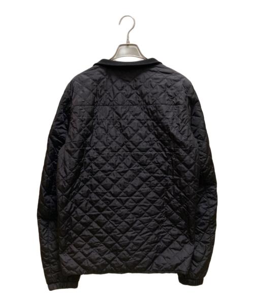 PRADA（プラダ）PRADA (プラダ) キルティングロゴプレートブルゾン ブラック サイズ:48の古着・服飾アイテム