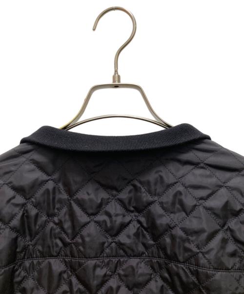 PRADA（プラダ）PRADA (プラダ) キルティングロゴプレートブルゾン ブラック サイズ:48の古着・服飾アイテム