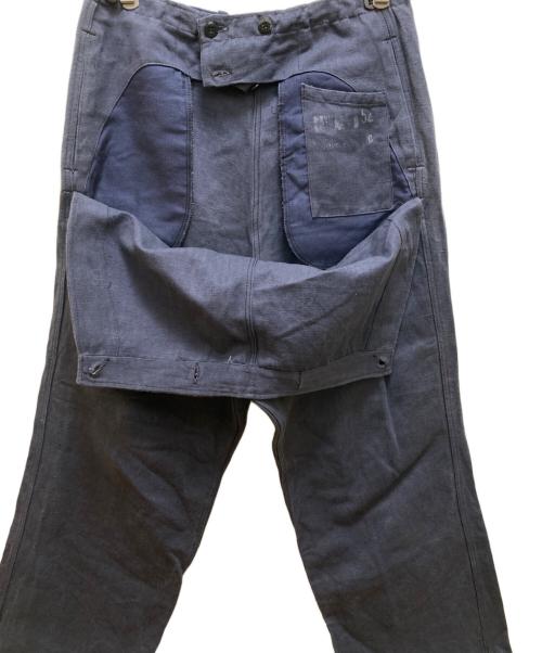 古着（フルギ）古着 (フルギ) ヴィンテージヘリンボーンセーラーパンツ ネイビー サイズ:ｇ52の古着・服飾アイテム