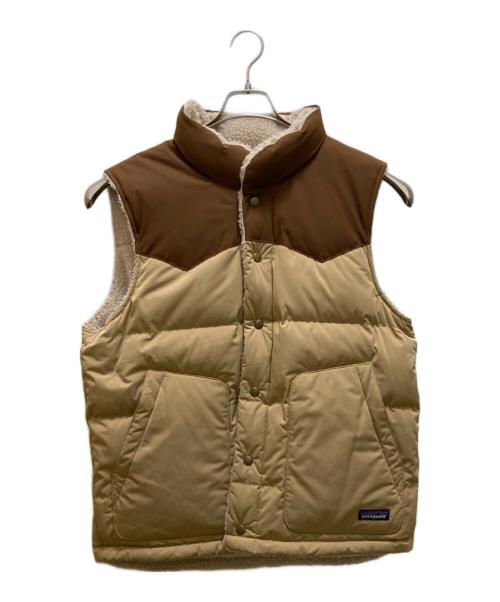Patagonia/（パタゴニア）Patagonia/ (パタゴニア) リバーシブル ビビィ ダウンベスト ベージュ サイズ:mの古着・服飾アイテム