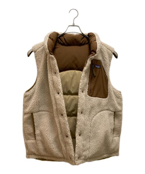 Patagonia/（パタゴニア）Patagonia/ (パタゴニア) リバーシブル ビビィ ダウンベスト ベージュ サイズ:mの古着・服飾アイテム