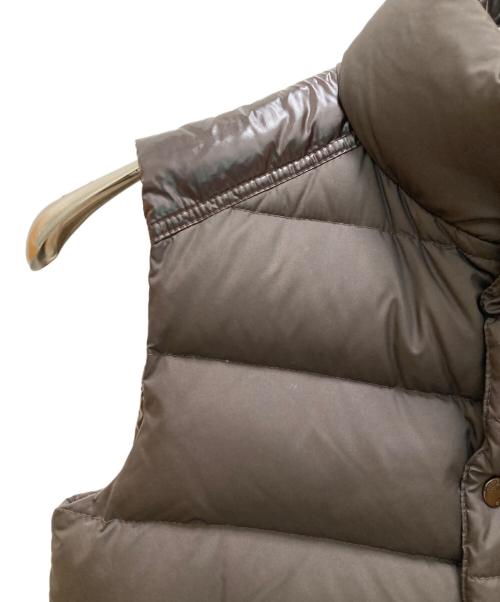 MONCLER（モンクレール）MONCLER (モンクレール) シェバル ダウンベスト ブラウンの古着・服飾アイテム